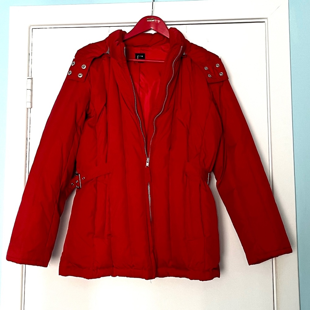 Vintage Gap Down Puffer, Red, L